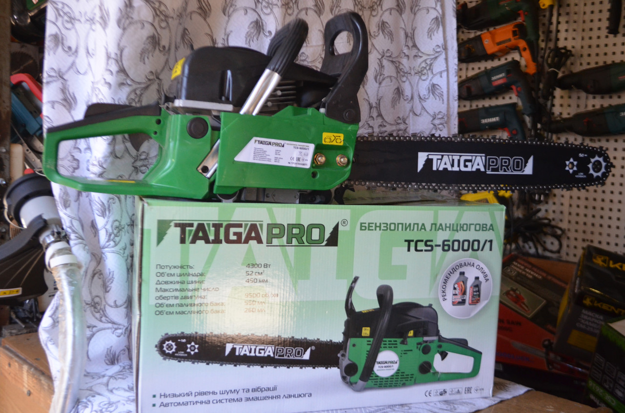 

НОВАЯ Бензопила Taiga Pro TCS-6000/1