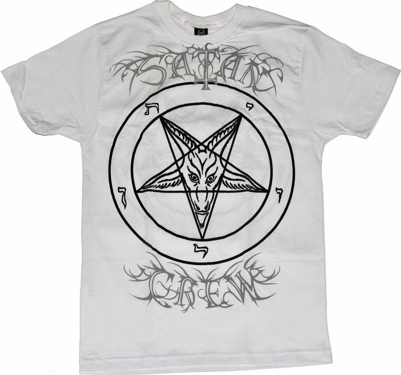 

Футболка Satan Crew (пентаграмма) (белая), Размер XXL