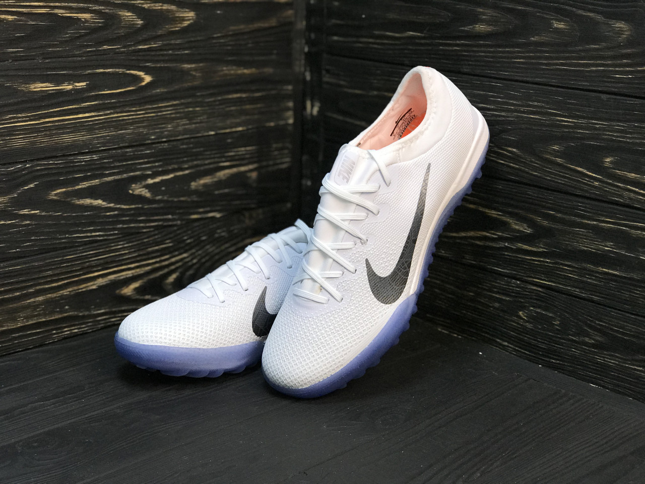 

Сороконожки Nike Mercurial XII PRO /многошиповки(реплика) - размер 45, Белый