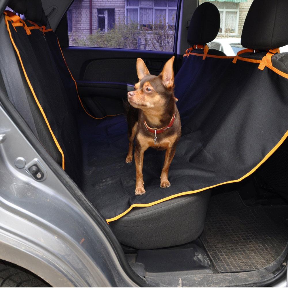 

Универсальный чехол гамак для перевозки собак в авто Avto Dog edging orange
