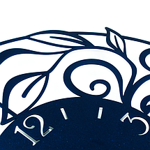 Часы большие настенные 50 см Glozis Caprice B-017 (синие), фото 3