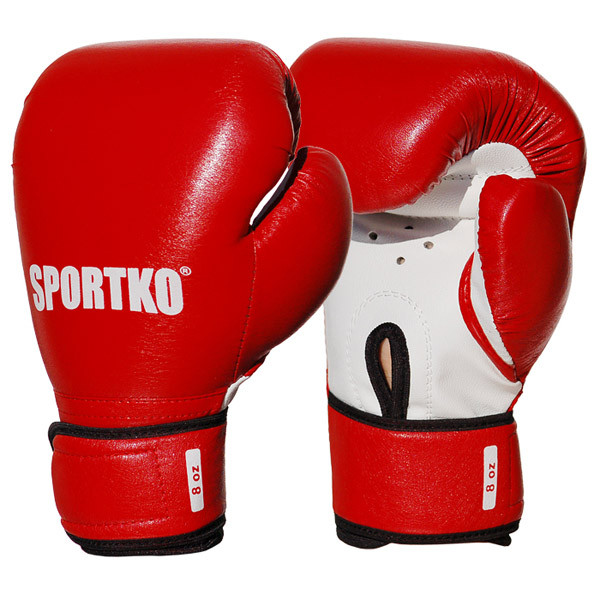 

Боксерские перчатки SPORTKO арт. ПД2-10-OZ (унций) цвет красный