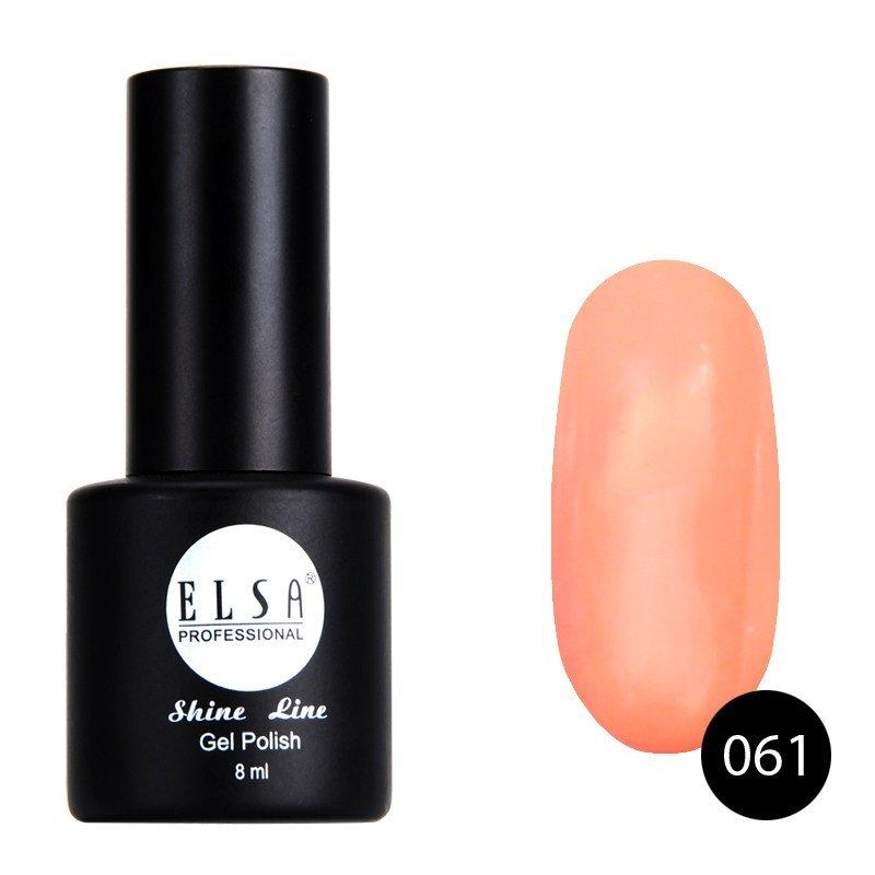 

Гель лак Elsa Professional 061 (оранжево-розовый) 8 мл.