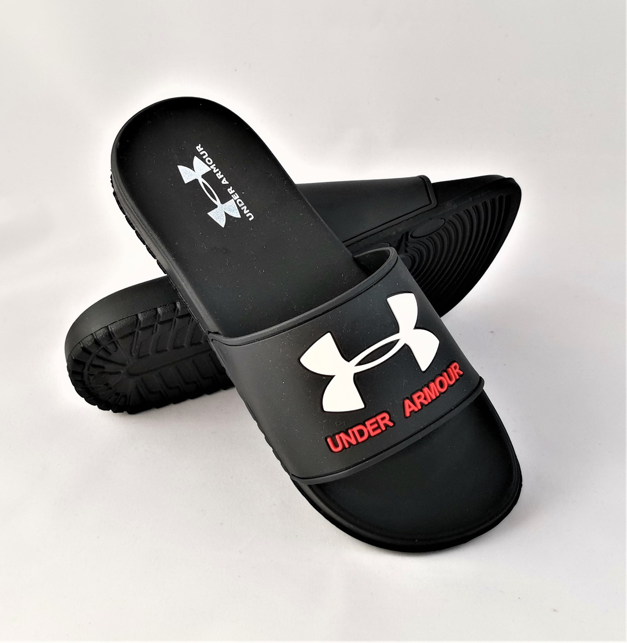 

Шлёпанцы Тапочки UNDER ARMOUR Черные Сланцы Мужские (размеры: 41,42,43,44,45,46)