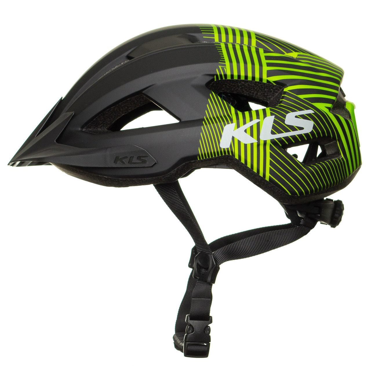 Шолом велосипедний KLS Daze S/M Black-Green (52-55 см)