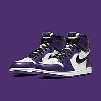 air jordan 1 high og white court purple