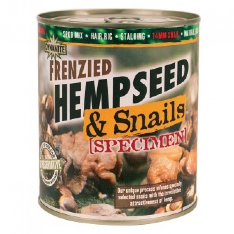 

Конопля с улитками Dynamite Baits Frenzied Hempseed & Specimen Snails