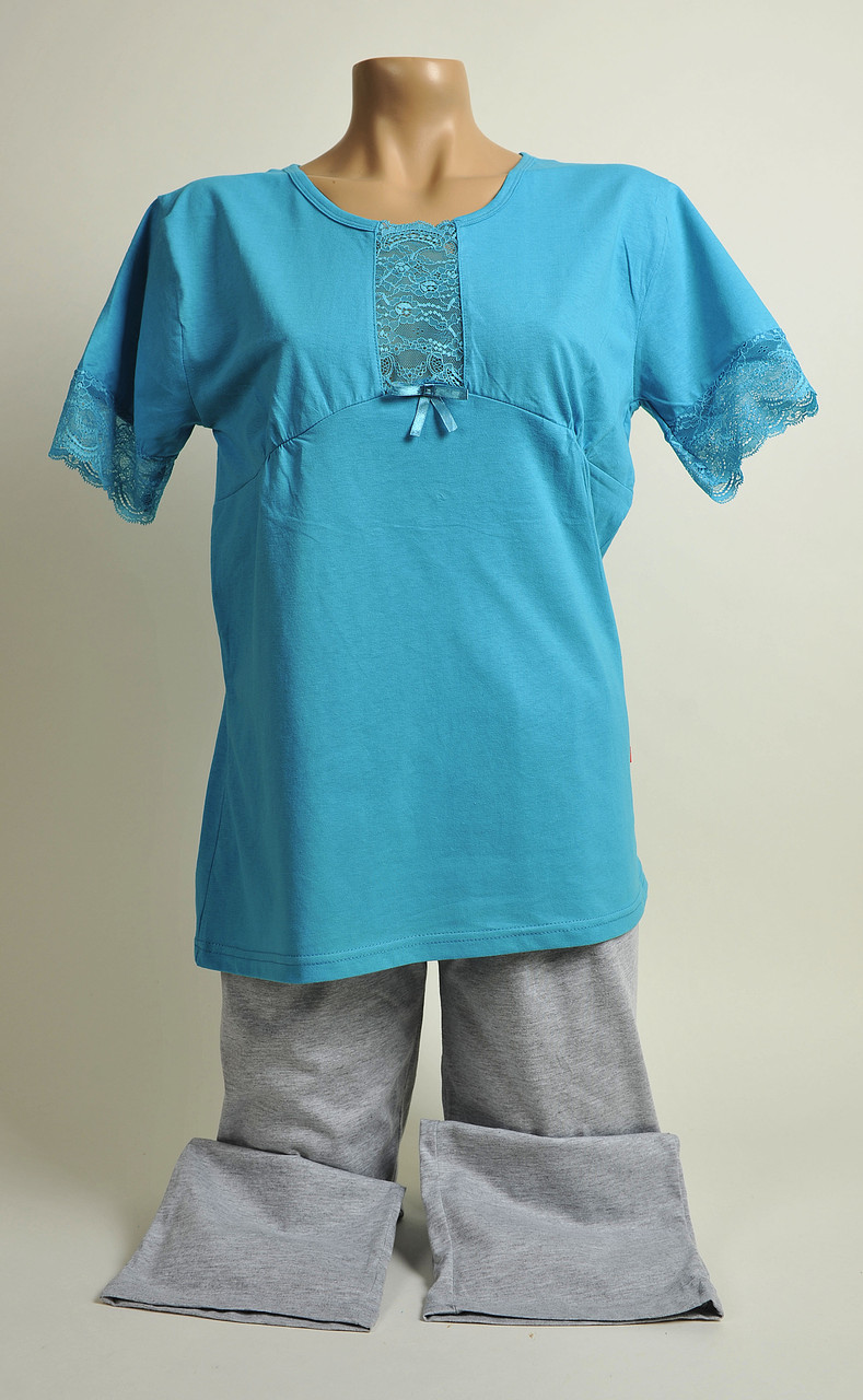 Жіноча піжама С+3 2134 S голубий