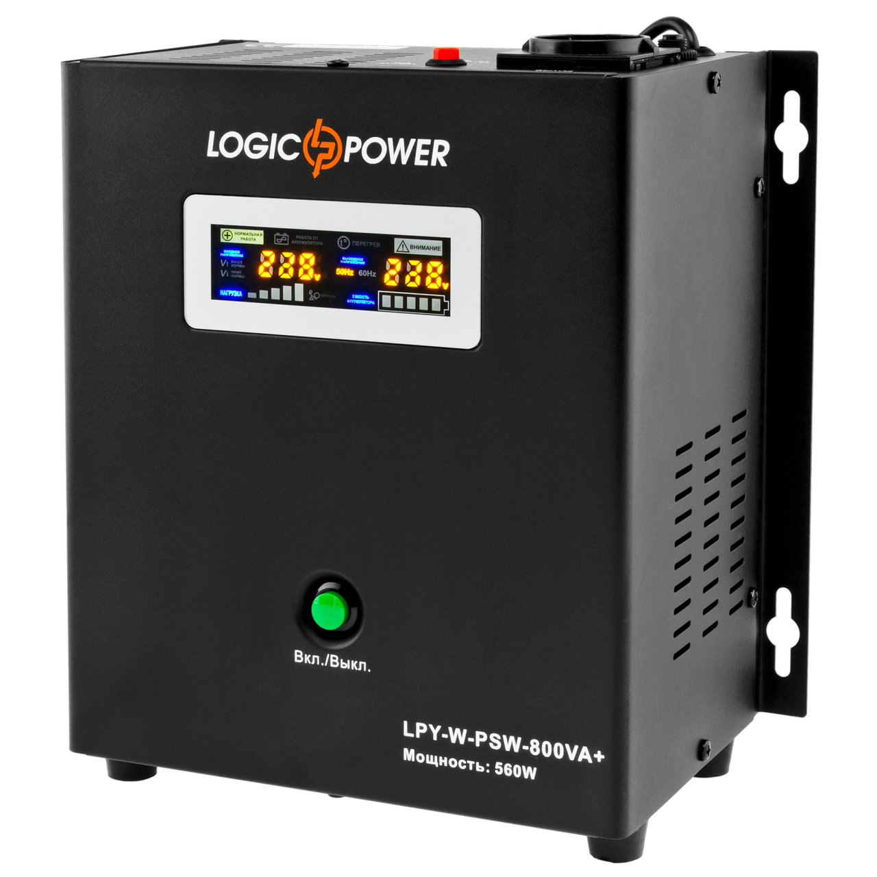 

ИБП Logicpower LPY-W-PSW-800VA+(560Вт)5A/15A с правильной синусоидой 12В