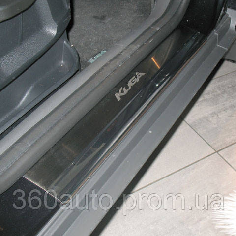 

Накладки на пороги Ford Kuga 2008-2013 из нержавеющей стали Nataniko Premium P-FO18