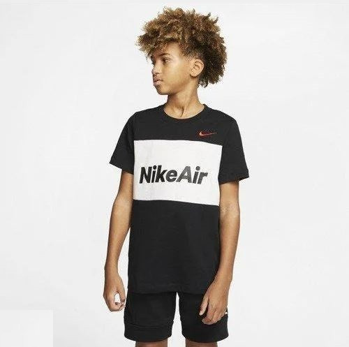 

Футболка спортивная подростковая на мальчика NIKE B NSW NIKE AIR TEE SS черный