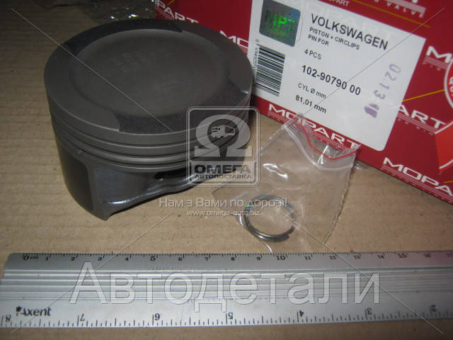 

Поршень VAG 81,01 1,6i AHL/ALZ/ANA/AVU/AYD/BFQ/BFS/BGU/BSE/BSF (пр-во Mopart) 102-90790 00