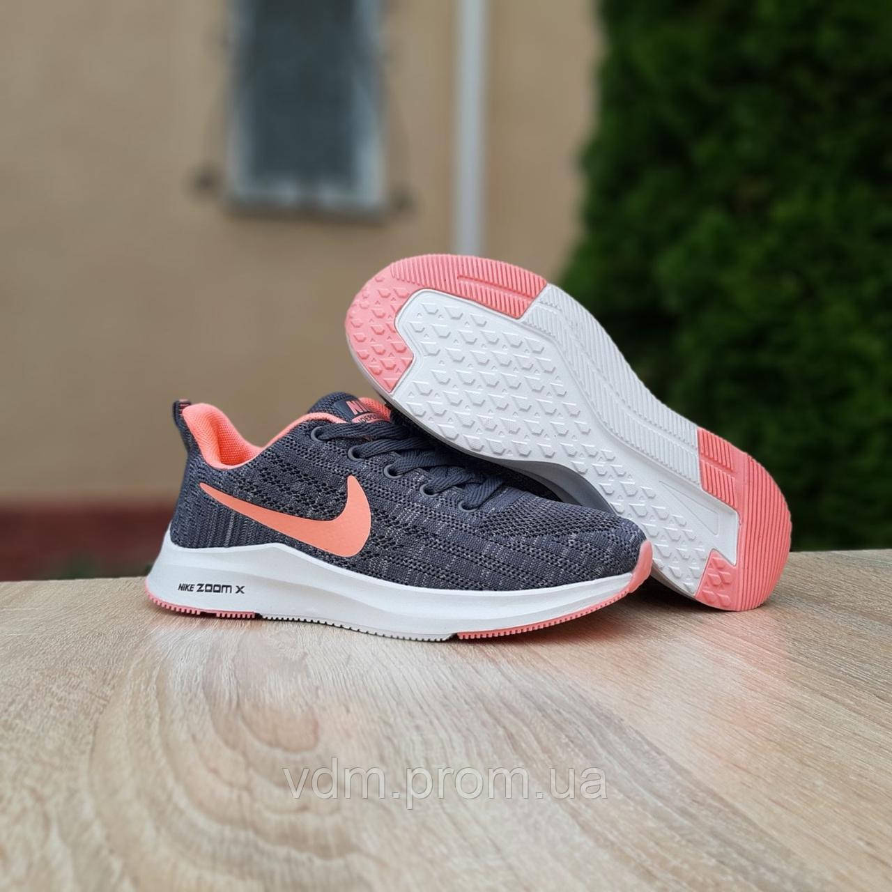 

Кроссовки женские Nike Zoom в стиле Найк Зум, текстиль, OD-20120. Серые