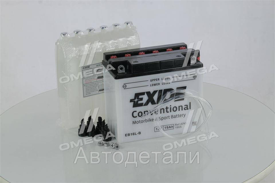 

Аккумулятор 19Ah-12v Exide (EB16L-B) (175х100х155) R, EN190 EB16L-B