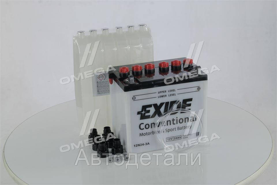 

Аккумулятор 24Ah-12v Exide (12N24-3A) (184х124х175) R, EN220 12N24-3A