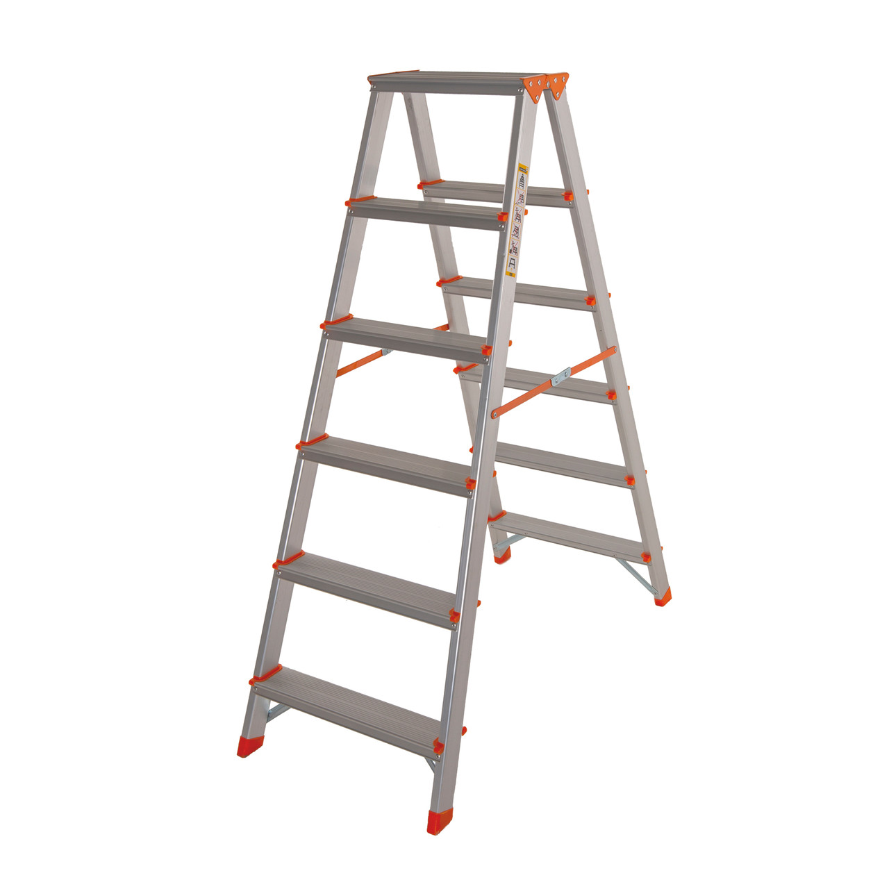 Стремянка двусторонняя алюминиевая Laddermaster Polaris A5A6. 2x6 ступ