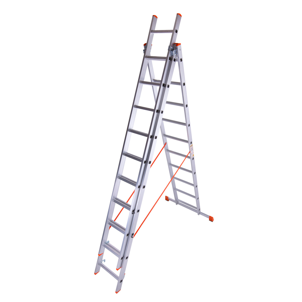 Лестница трехсекционная алюминиевая Laddermaster Sirius A3A10. 3x10 ст