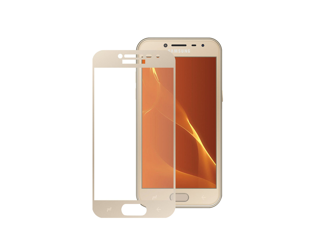 

Защитное 3D стекло Full Cover для Samsung J4 2018 J400 Gold (1868), Золотистый