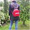 Рюкзак з екошкіри Cambag Brix SSSP червоний, фото 3