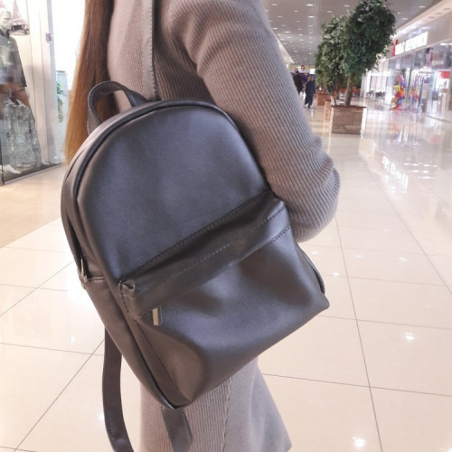 

Жіночий рюкзак из экокожи Cambag Brix BB silver dark