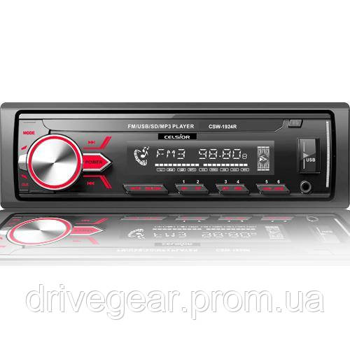 

Бездисковый MP3/SD/USB/FM проигрыватель Celsior CSW-1924R съёмная панель (Celsior CSW-1924R)