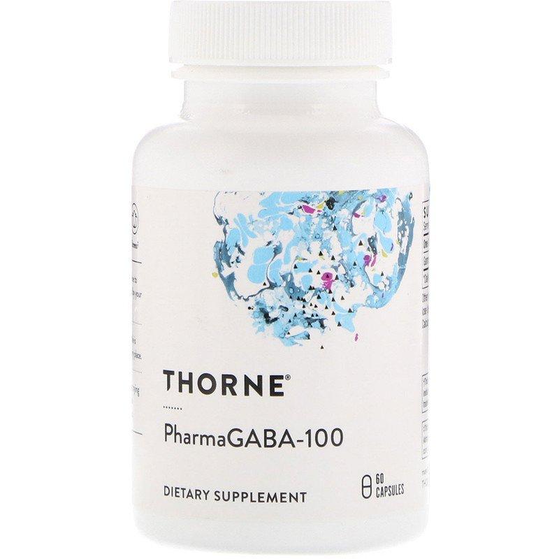 

Thorne Research, PharmaGABA-100, 60 капсул