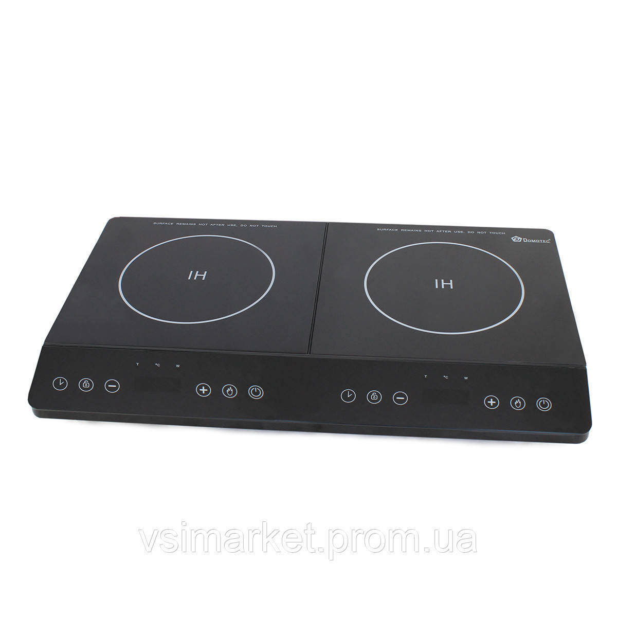 

Электроплита Domotec MS-5872 Черная (индукционная на 2 конфорки/2ИД