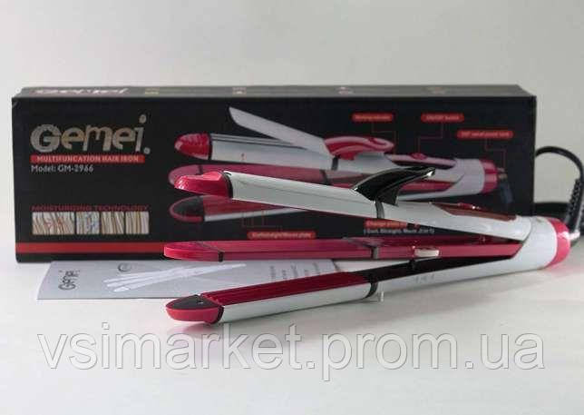 

Щипці для волосся GM 2966 3в1 (плойка, вирівнювач, гофре