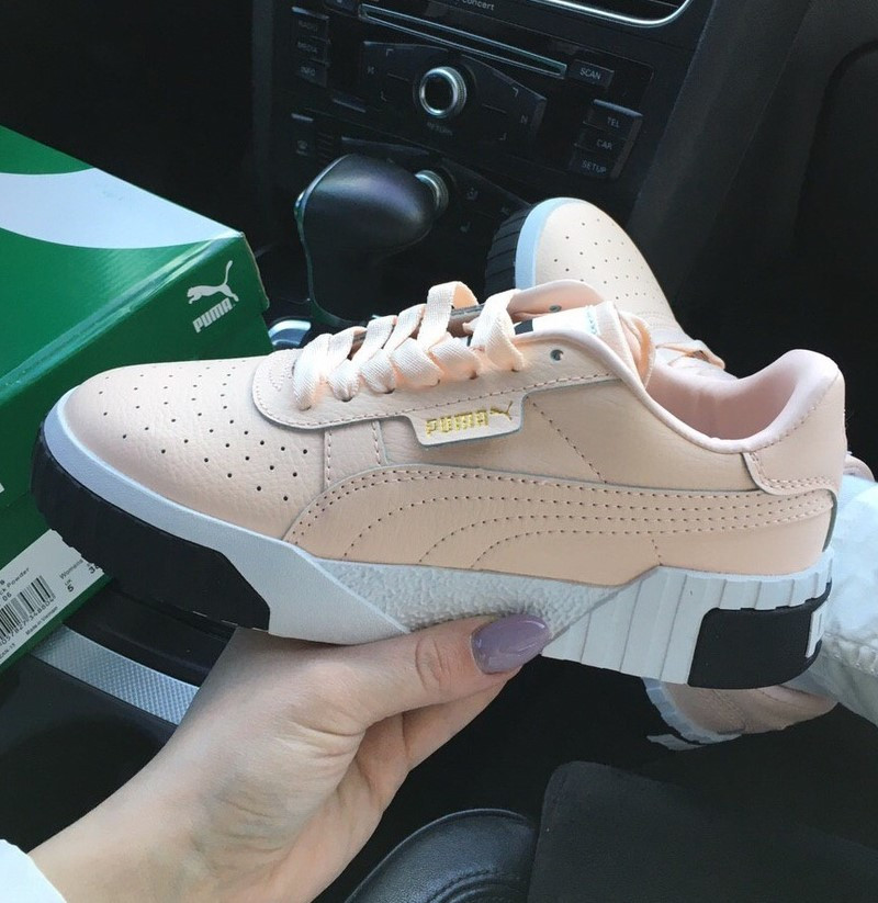 

Puma Cali Peach | кроссовки женские; кожаные; цвет персик; осенние / весенние; пума, Персиковый