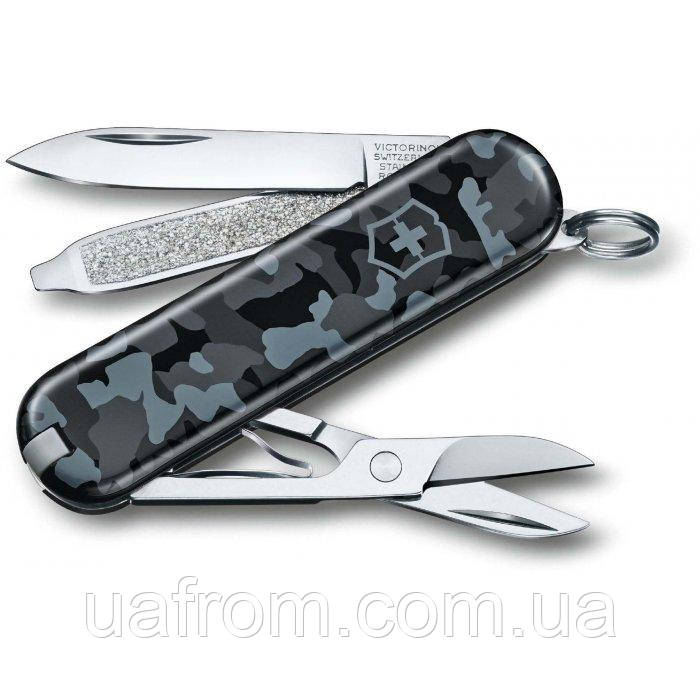 

Швейцарский нож Victorinox Classic Sd 58 мм 7 функций Синий камуфляж (0.6223.942