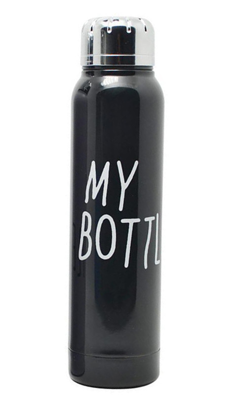 

Стильный термос My Bottle 300 мл 9045 металлический Черный