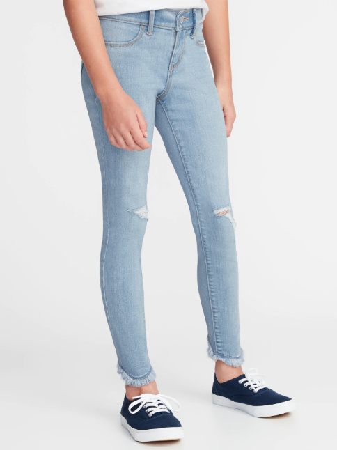 

Джеггинсы Детские Old Navy рваные 122 см Синий 348173/001