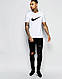 Мужская футболка Nike белая (с черным принтом), фото 2