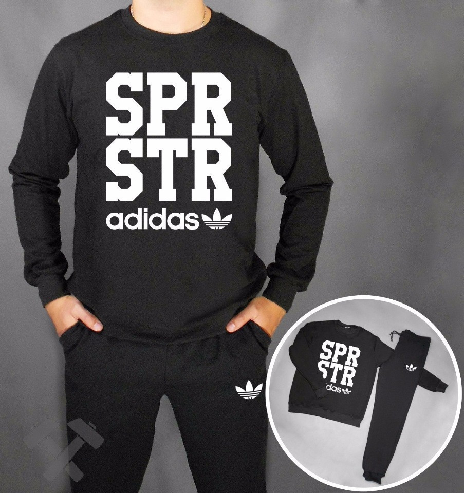 Спортивный Костюм Чёрный Adidas SPR STR — в Категории "Спортивные Костюмы"  на Bigl.ua (1183752196)
