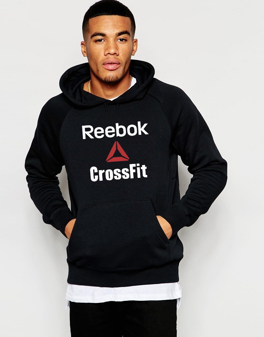 

Худи Reebok Cross Fit | Мужская толстовка | Кенгурушка чёрная, Черный