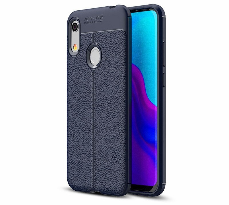 

Чехол Auto Focus для Huawei Y6S 2019 силикон Original Soft Touch темно-синий