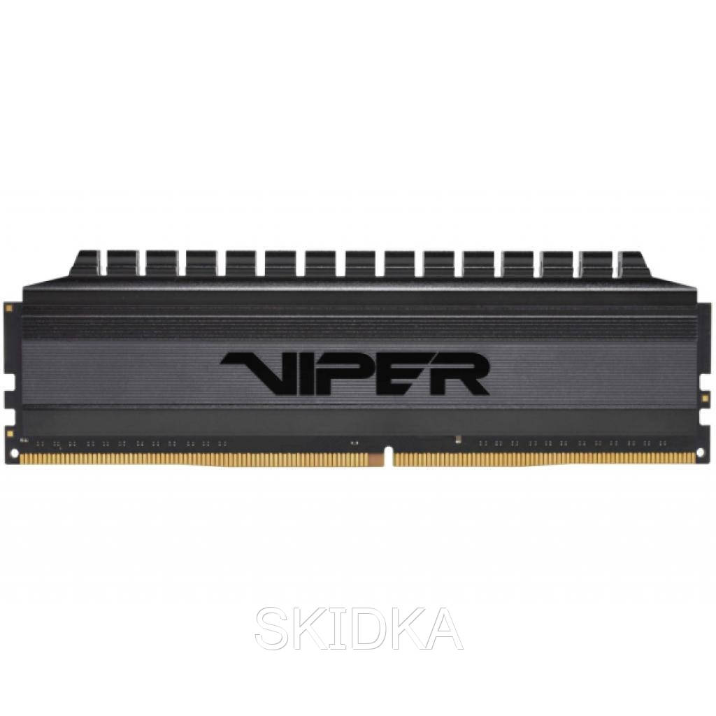 

Модуль памяти для компьютера DDR4 16GB (2x8GB) 3000 MHz Viper Blackout Patriot (PVB416G300C6K)