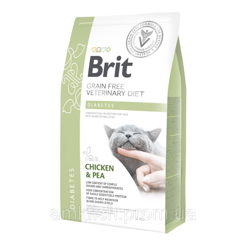 

Brit GF Veterinary Diet Diabetes сухой корм для кошек при сахарном диабете (курица) 2кг