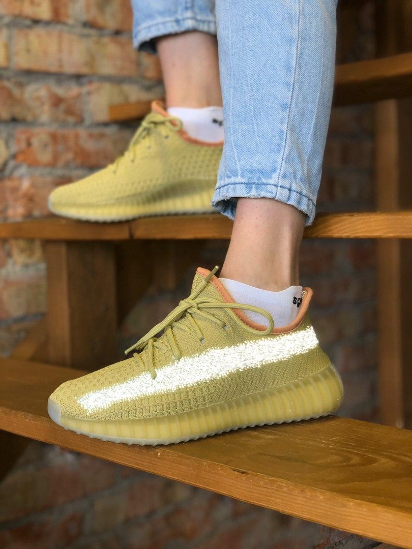 

Кроссовки женские Adidas Yeezy Boost 350, лимонные, АдиДас Изи Буст 350, код FL-3124, Лимонный