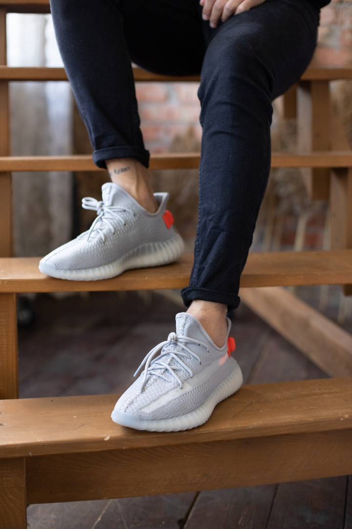 

Кроссовки мужские Adidas Yeezy Boost 350, серые, АдиДас Изи Буст 350, код FL-3110 44