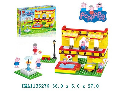 

Конструктор PEPPA PIG 34010 (HWA1136276) (72шт), в кор. 36*6*27см