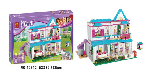 

Конструктор LEPIN FRIEND 10612 (18шт/2) 649 дет., в собр. кор. 53*30,5*6см