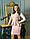 Стильне класичне плаття з креп дайвінг з набивним гіпюром S/M/L/XL, фото 2