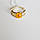 Кольцо из серебра с золотом и янтарем Верона, фото 3