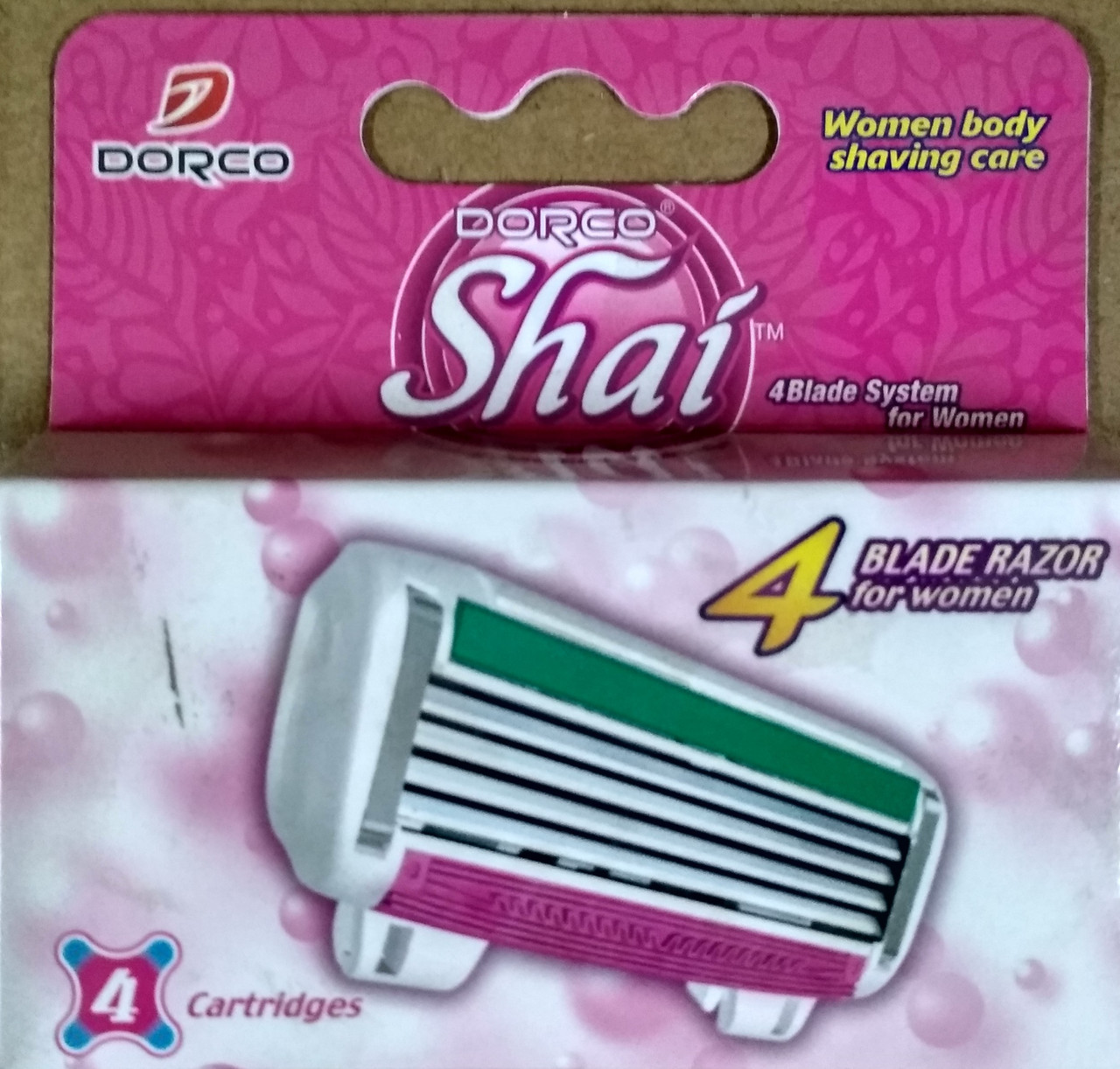 

Жіночий картридж для гоління DORCO SHAI 4 (4шт)