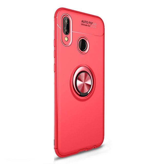 

Чехол с кольцом Huawei P Smart Plus Autofocus Красный