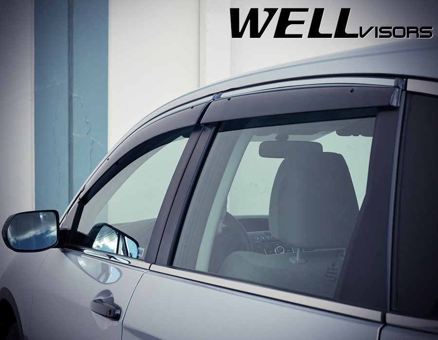 

Дефлектори вікон з хромованим металічним молдингом, к-т 4 шт, (Wellvisors) - CR-V - Honda - 2012