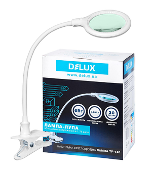 3D настільний світильник світлодіодний DELUX TF-140 білий, фото 2