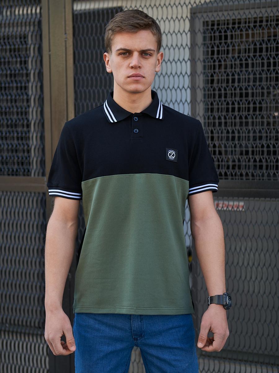 

Футболка Polo BEZET Original black/khaki 2.0'20 - XL, Черный