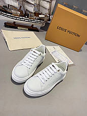 Белые кроссовки Луи Виттон Louis Vuitton Time out sneakers white кожа кожанные: продажа, цена в ...